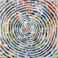 Spirale 2012 - Acryl / Collage auf Holz 40 x 40 cm
